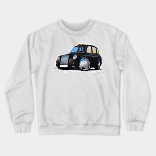 London TX4 Taxi Cab Black Crewneck Sweatshirt